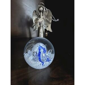 Controlled Bubble Art Glass Paperweight